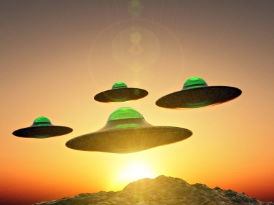 Ufos-Over-A-Sunset