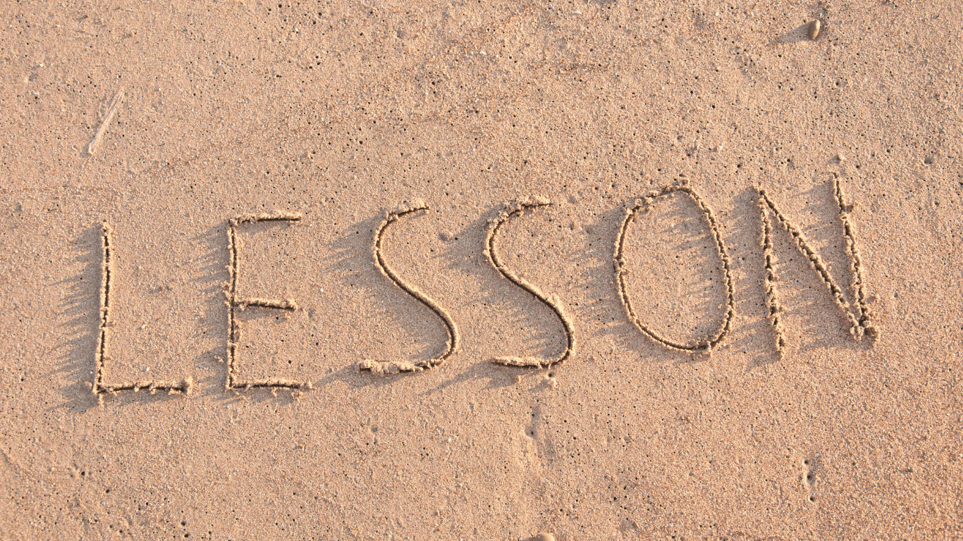 Lesson-Written-In-Sand