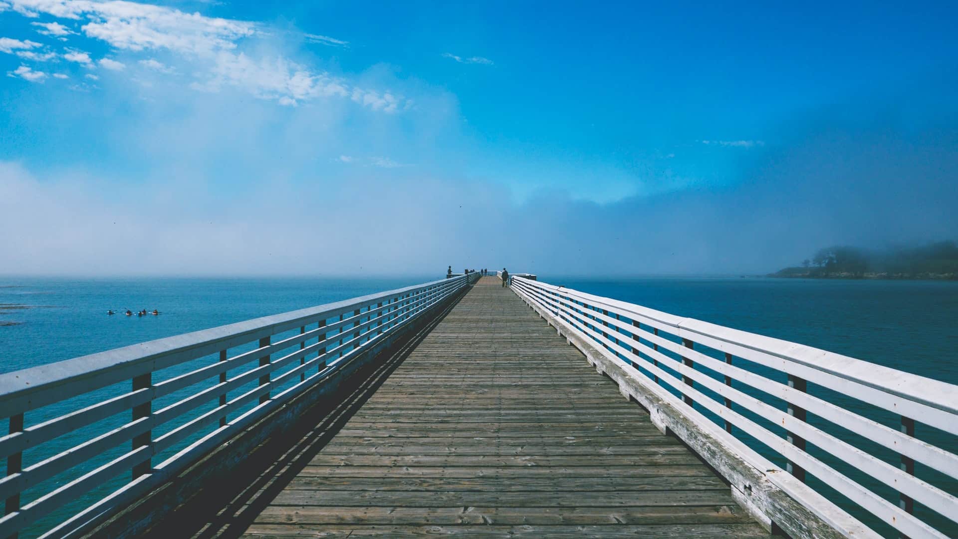 Pier along the water