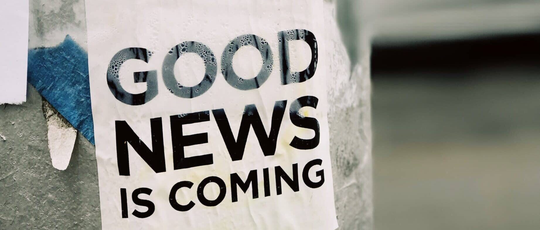 Good news is coming poster